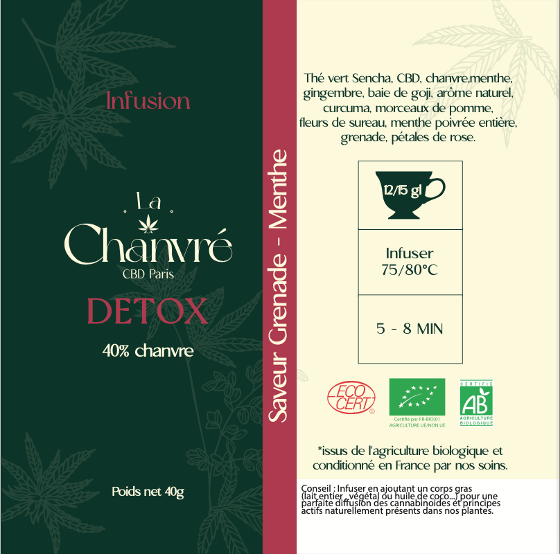 THÉ VERT BIO CBD DETOX RECHARGE